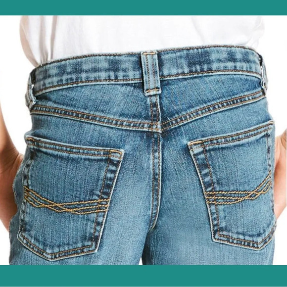 Ariat Boys Western Jeans B5 Slim Fit Straight Leg Drifter Legacy 10023449 Size 7 - Picture 3 of 10